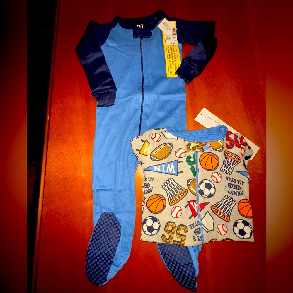 Boys 2pk footed zipper front sleeper children’s place